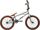 Велосипед Stark Madness BMX 2 2025 (серебристый/фиолетовый/песочный)