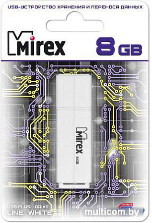 USB Flash Mirex Color Blade Line 8GB (белый) [13600-FMULWH08]