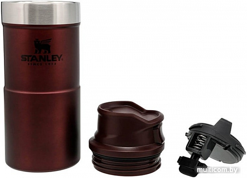 Термокружка Stanley Classic 0.35л One hand 2.0 10-06440-043 (бордовый)