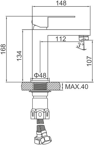 Смеситель Ledeme L71025D