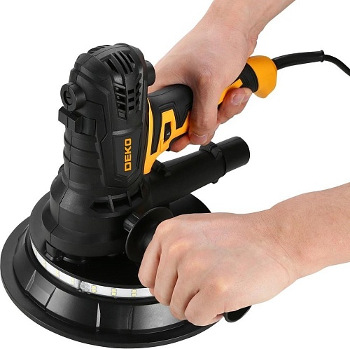 Шлифмашина для стен и потолков Deko DKWS1100 LED 084-1090