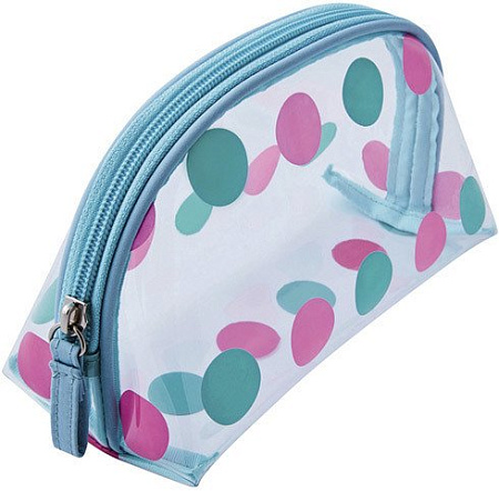 Косметичка Dewal Beauty Горох BG-12green/pink