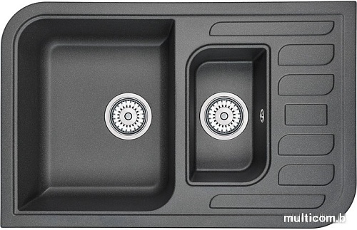 Кухонная мойка Granula 7803 (черный)