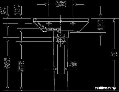 Умывальник Duravit DuraStyle 65x44 (2319650000)