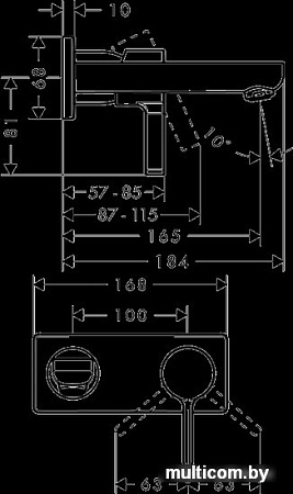 Смеситель Hansgrohe Metris S 31162000