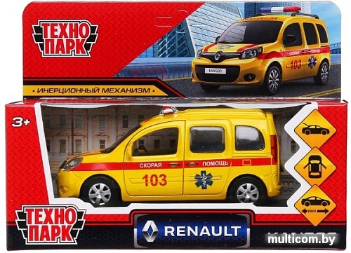 Легковой автомобиль Технопарк Renault Kangoo Реанимация KANGOO-12AMB-YE