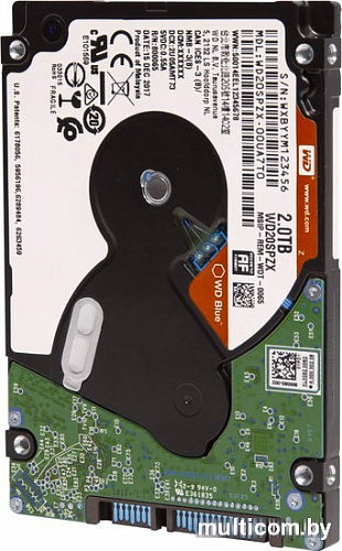 Жесткий диск WD Blue Mobile 2TB WD20SPZX