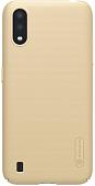 Чехол Nillkin Super Frosted Shield для Samsung Galaxy A01 (золотистый)