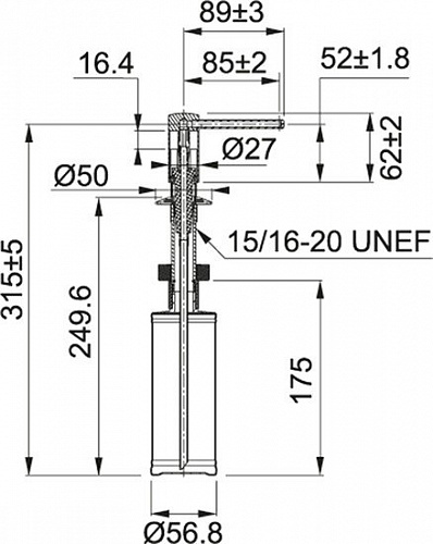 Дозатор Franke Comfort 119.0578.747 (ваниль)