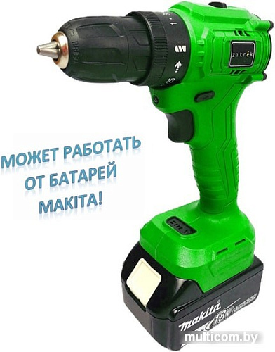 Дрель-шуруповерт Zitrek Greenpower 20 Pro SET 1 063-4061 (с 2-мя АКБ, кейс)