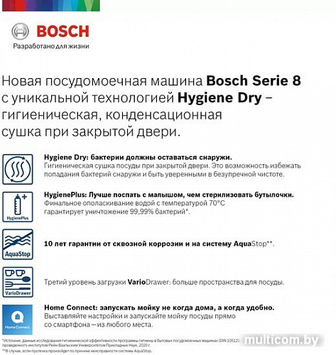 Посудомоечная машина Bosch SMV8HCX10R