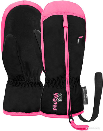 Горнолыжные варежки Reusch Ben 6285408-7769 (р-р 3, Mitten Black/Knockout Pink)