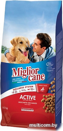 Сухой корм для собак Migliorcane Active крокеты с говядиной
