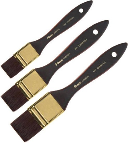 Кисть для рисования Pinax Creative №40 690040 (синтетика жесткая, флейц)