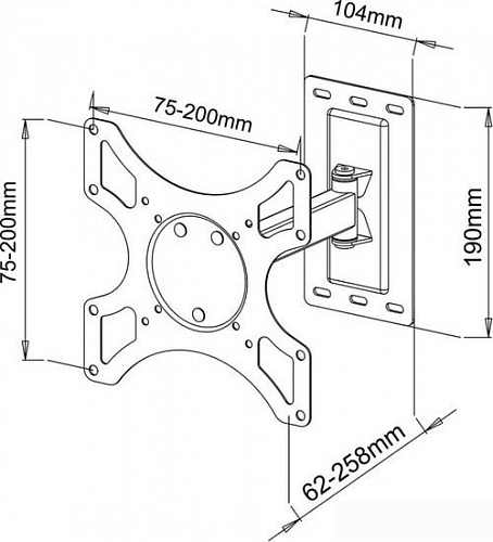 Кронштейн SBOX LCD-2901