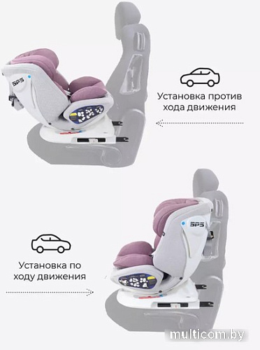 Детское автокресло Rant Nitro Isofix UB619 (серый/розовый)