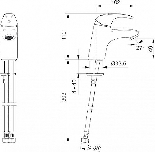 Смеситель Oras Polara 1411F