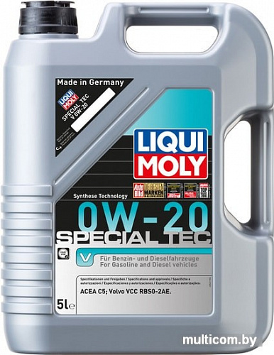 Моторное масло Liqui Moly Special Tec V 0W-20 5л