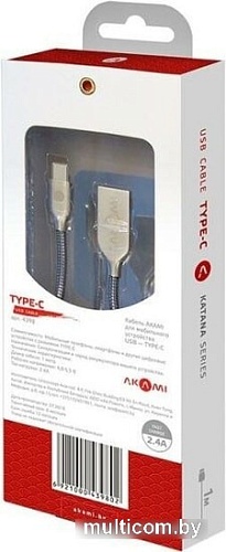 Кабель Akami Katana USB Type-C