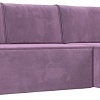 Угловой диван Mebelico Куба угловой 108656 (правый, БНП, микровельвет, сиреневый)