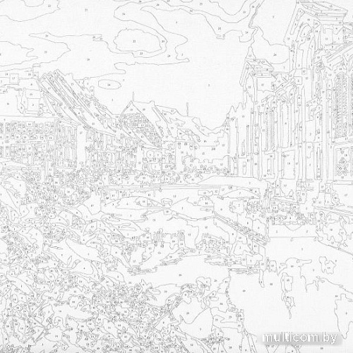 Картина по номерам MultiArt Азалии CANV30X40-AZAL