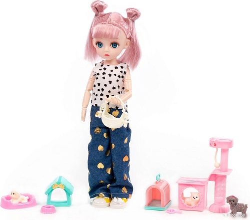 Кукла-питомец Полесье Даша на прогулке 02956