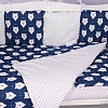 Постельное белье Amarobaby Baby Boom КПБ-3-Белые-медведи (синий)