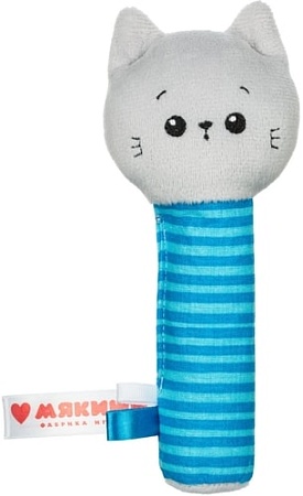 Погремушка Мякиши Хрустящая пищалка Котенок Кекс 595