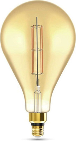 Светодиодная лампочка Gauss Filament PS160 E27 6W 890lm 2700K golden straight 179802118