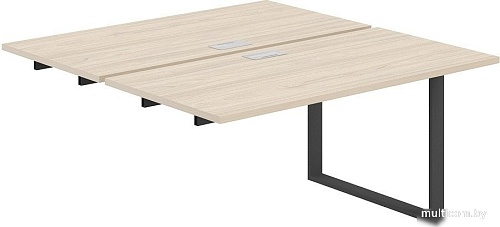 Стол Norden Приставка 280x143.8x75 AG.125.AR.L.72.AN (антрацит/серебро/акация равелло)