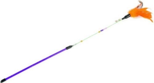 Игрушка для кошек Beeztees Plumo Дразнилка с перьями 50 см