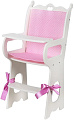 Стульчик для кукол Leader Toys Diamond Princess для кормления 71119 (белый)