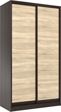 Шкаф-купе Евва 158 VSG.13 АЭП ШК.2 01 (венге/дуб сонома)