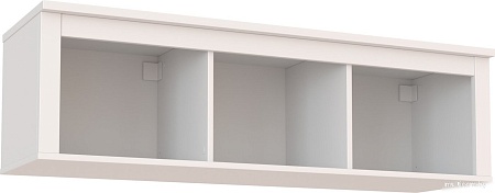 Полка Mio Tesoro Сага навесная 3 секции (белый)