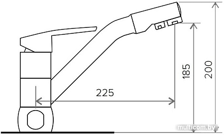 Смеситель Tolero Дуо №923 (белый)