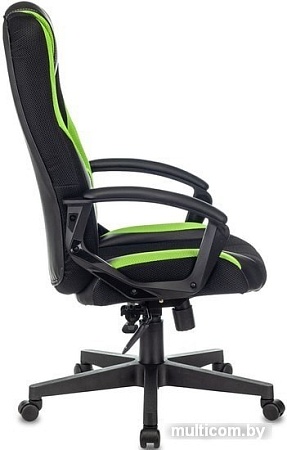Кресло Бюрократ Zombie 9 (черный/салатовый)