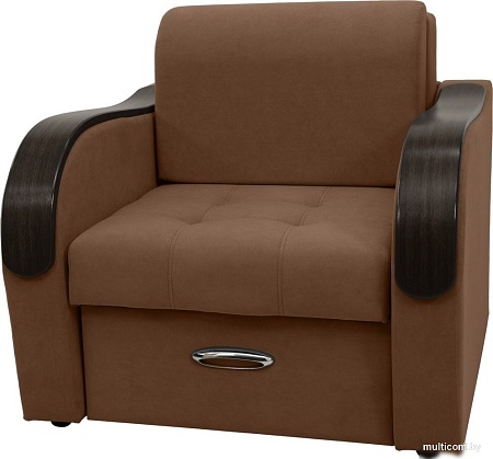 Кресло Сириус Лидер-1 ППУ 105x110 (Eva 03 велюр светло-коричневый)