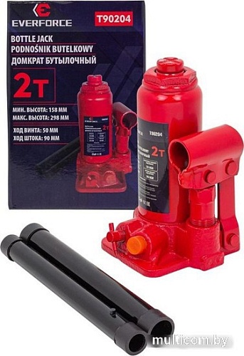 Бутылочный домкрат Everforce EF-T90204 2т