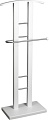 Стойка для одежды Мебелик Костюмная галант 321 (металлик/белый)