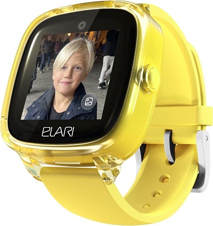 Детские умные часы Elari KidPhone Fresh 4G (желтый)