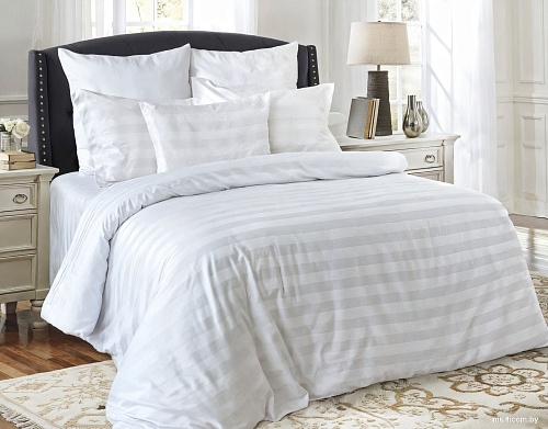 Блакiт Страйп-сатин 2сп 70х70 4237/1 (белый)