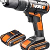 Дрель-шуруповерт Worx WX371.1 (с 2-мя АКБ, кейс)
