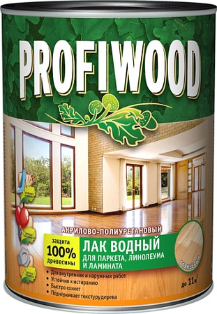 Лак Profiwood Для паркета, линолеума и ламината 0.8 кг (глянцевый)
