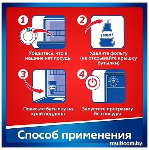 Очиститель для посудомоечной машины Somat Intensive Machine Cleaner 250 мл