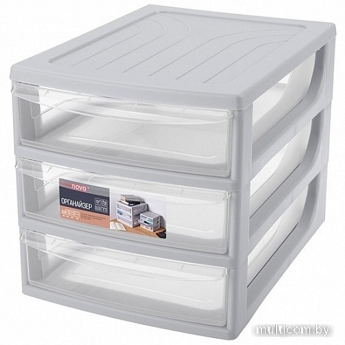 Органайзер для хранения Econova формат A4 433223930 (светло-серый)