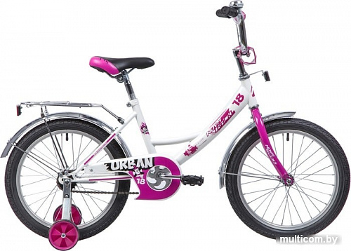 Детский велосипед Novatrack Urban 18 2019 183URBAN.WT9 (белый/сиреневый)