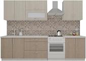 Кухня ВерсоМебель ВерсоЛайн 2-2.3 (крослайн латте/крослайн карамель)