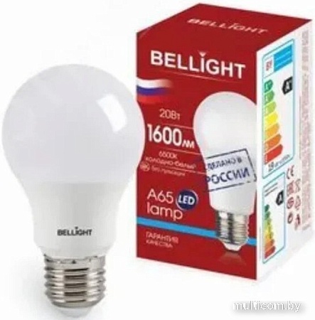 Светодиодная лампочка Bellight A65 20W 6500К E27