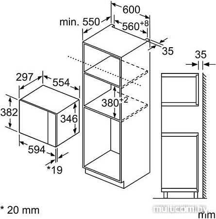 Микроволновая печь Bosch BFL524MS0