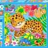 Мозаика/пазл Айрис-Пресс IQ Макси. Леопард в ярких джунглях 2+ 9785811282234
